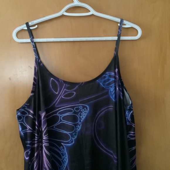 Vintage Butterfly Maxi Dress Cover Up 2x - Picture 9 of 9